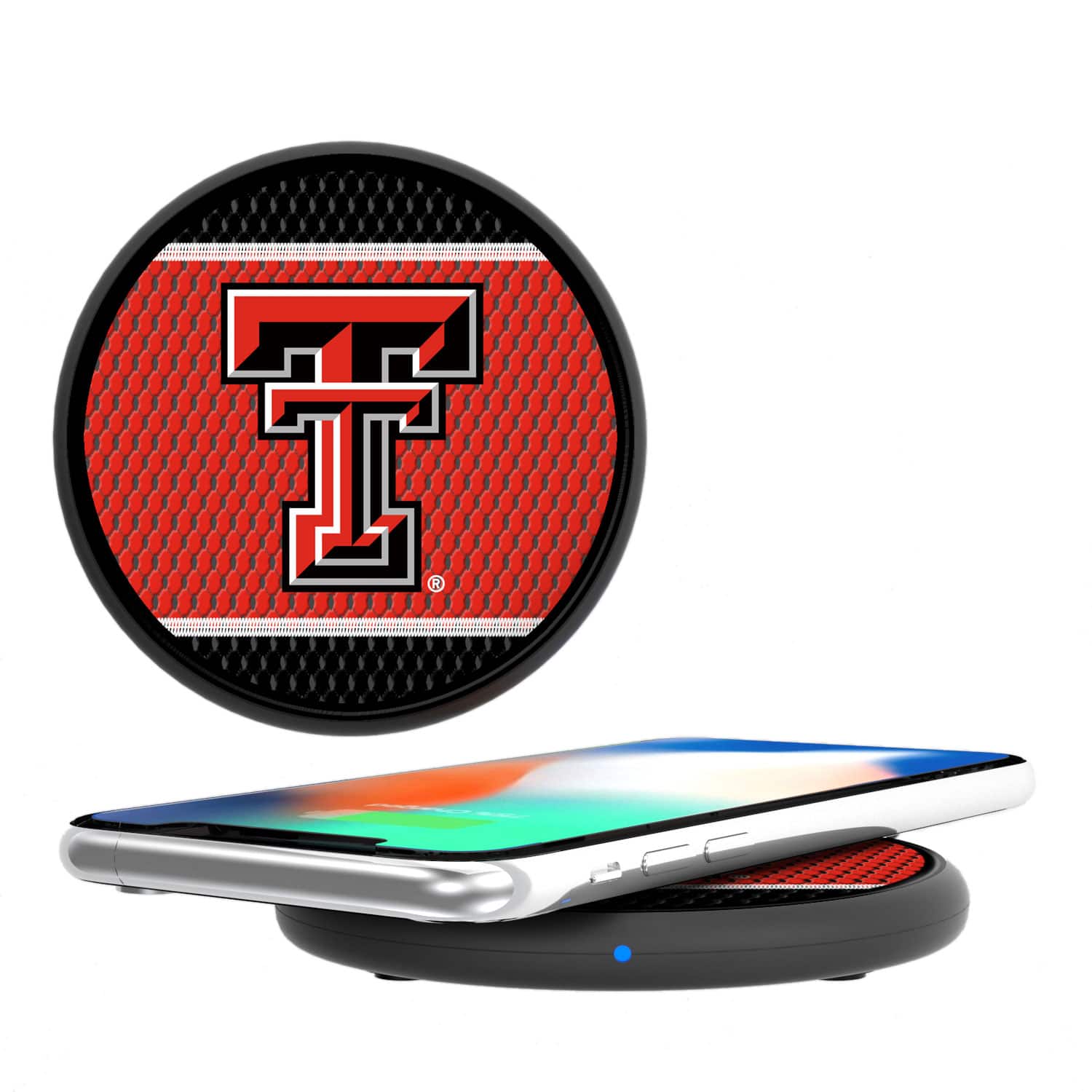 Keyscaper - Texas Tech Red Raiders Wireless Charging Pad - Multicolor