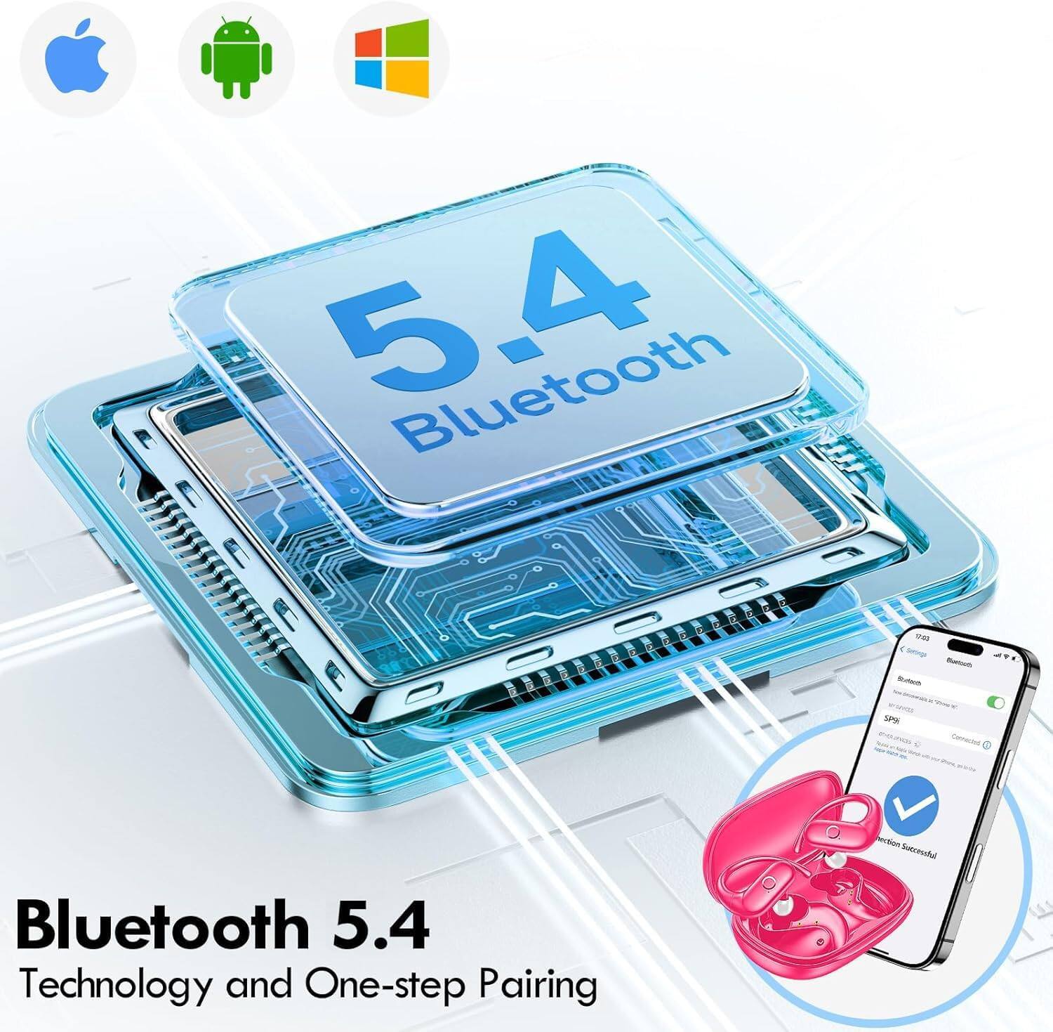 5.4 Bluetooth

Bluetooth 5.4 Technology and One-step Pairing