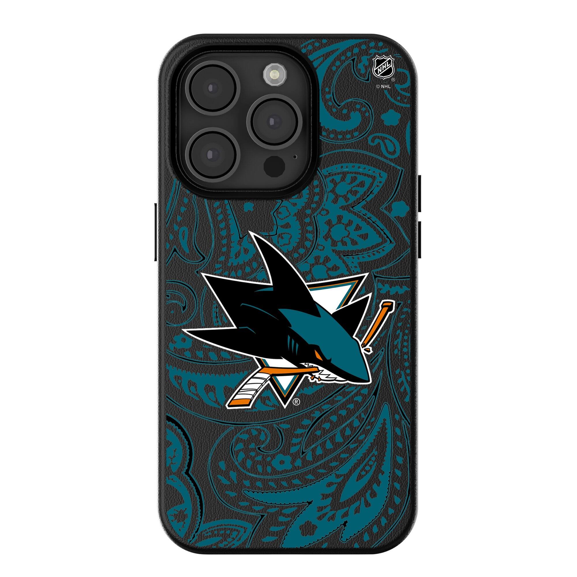 Keyscaper - NHL - San Jose Sharks Paisley iPhone Magnetic Bump Case - 16 Pro - Black price history on PriceWatchPro