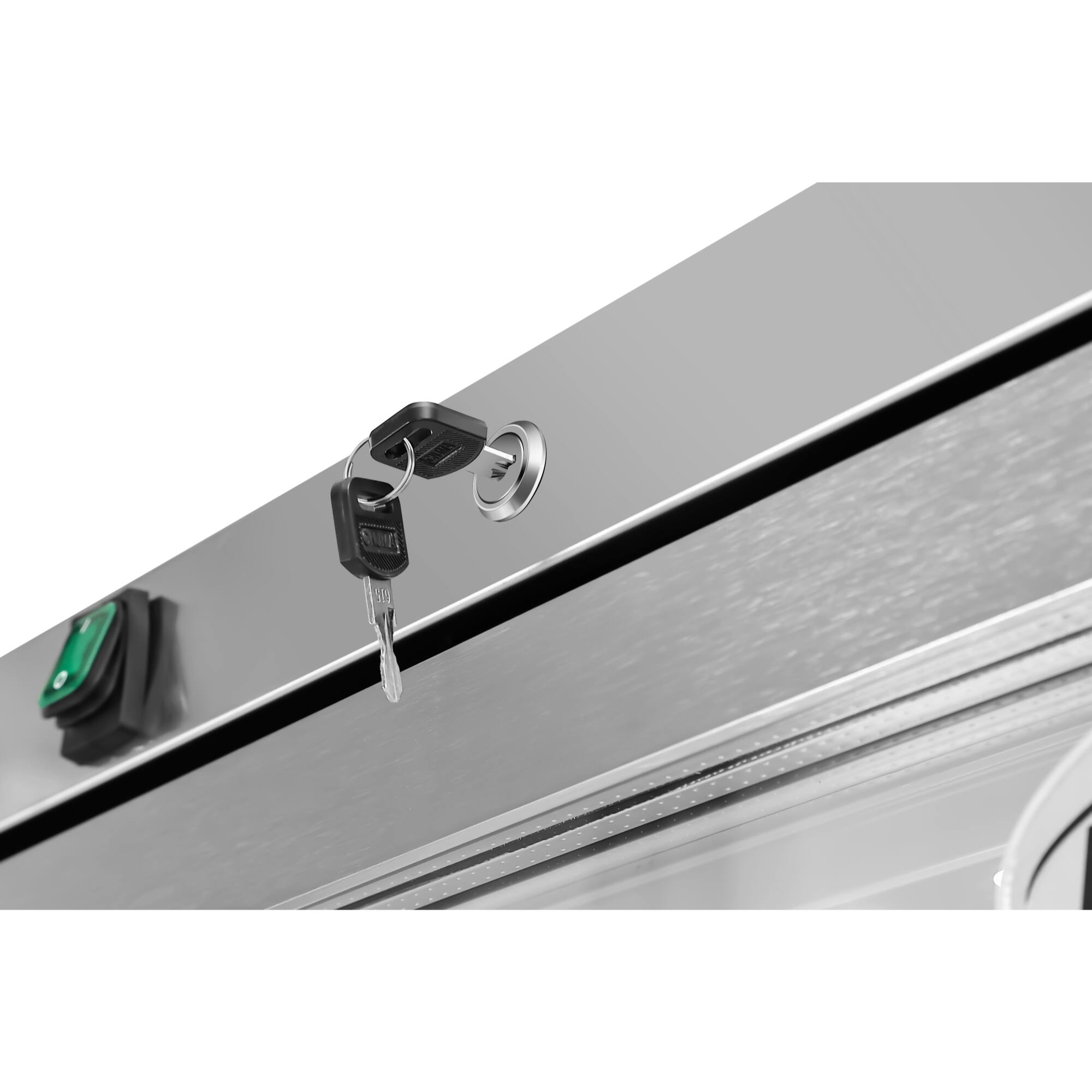 Alt View 5. Koolmore - 21 Cu. Ft. Commercial Freezer with Glass Door in Stainless Steel - Manual Defrost (KM-FMD20SGD) - Stainless steel.