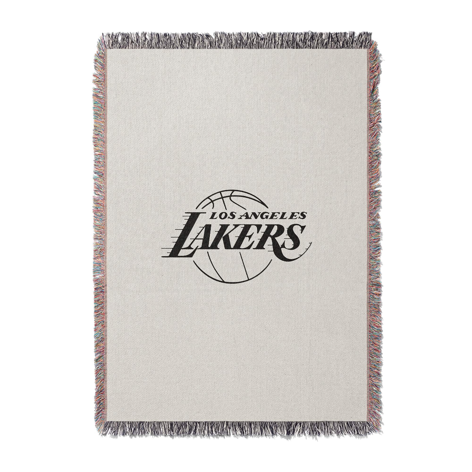 Chad & Jake - Los Angeles Lakers Woven Blanket - White