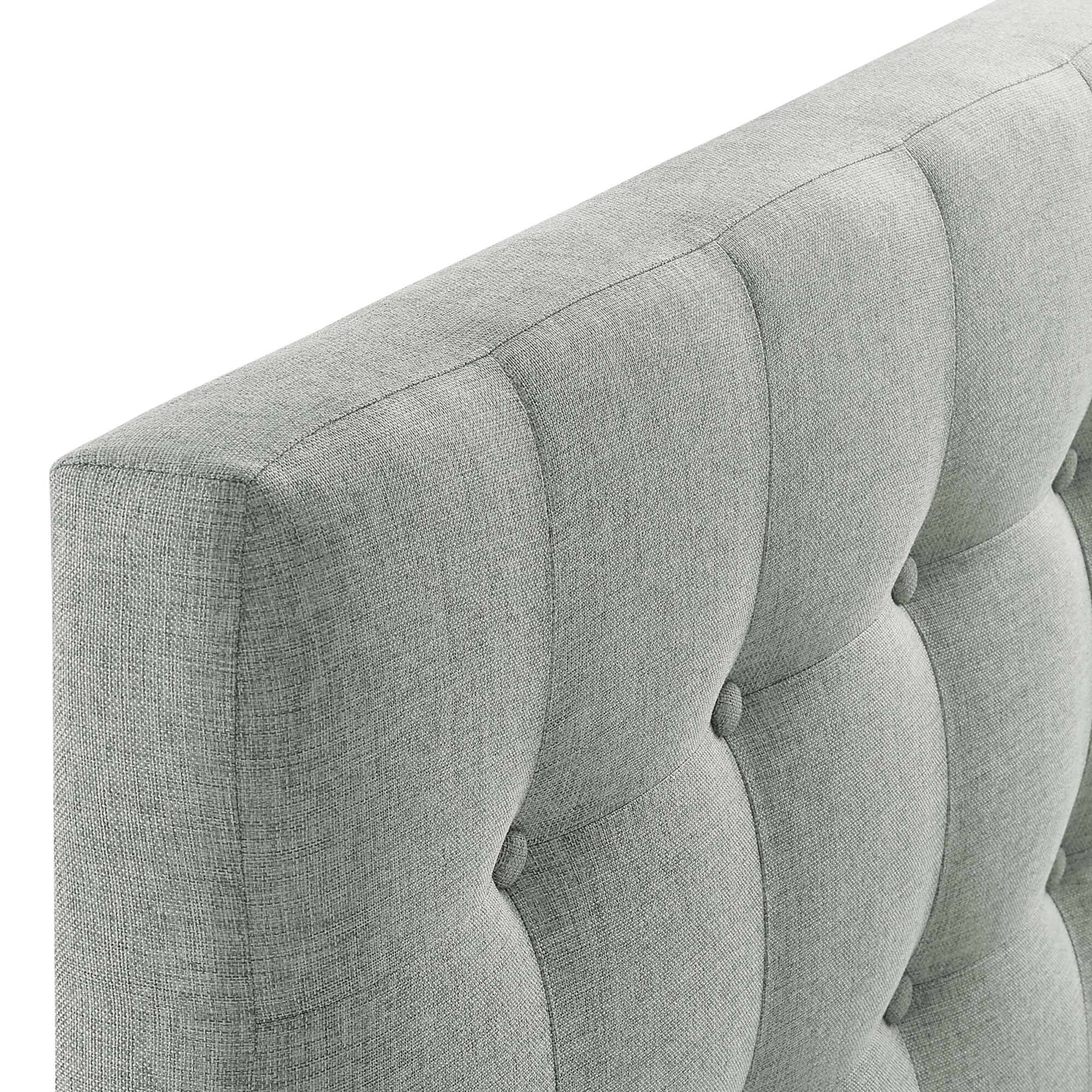 Alt View 2. Modway - Emily Upholstered Fabric Twin Headboard by Modway - Gray.