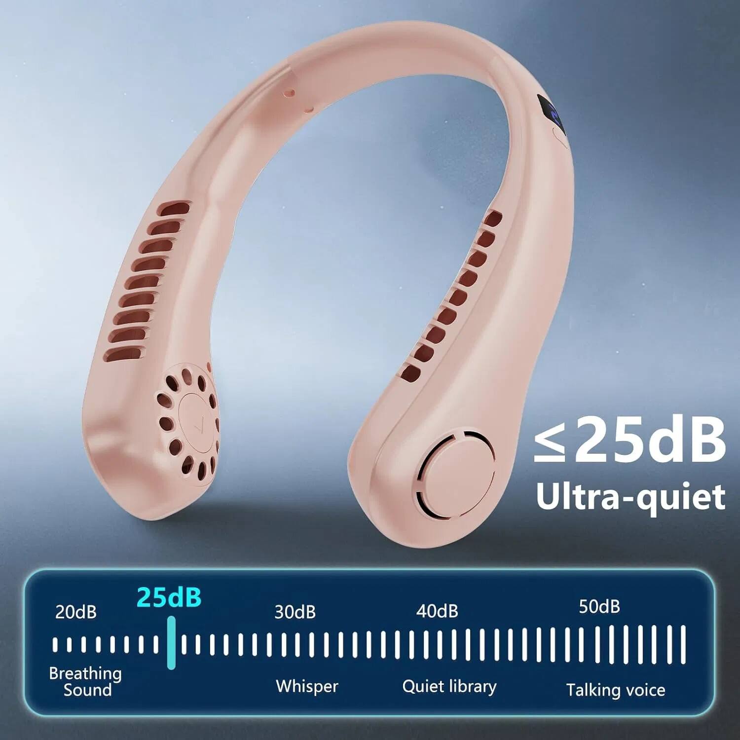 ≤25dB Ultra-quiet

20dB 25dB 30dB 40dB 50dB

Breathing Sound Whisper Quiet library Talking voice