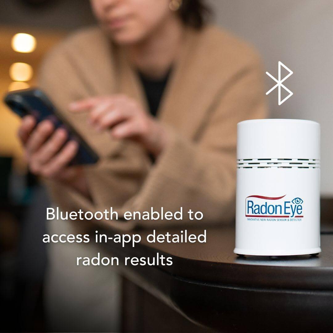 Bluetooth enabled to access in-app detailed radon results

Radon Eye innovative new radon sensor & detector
