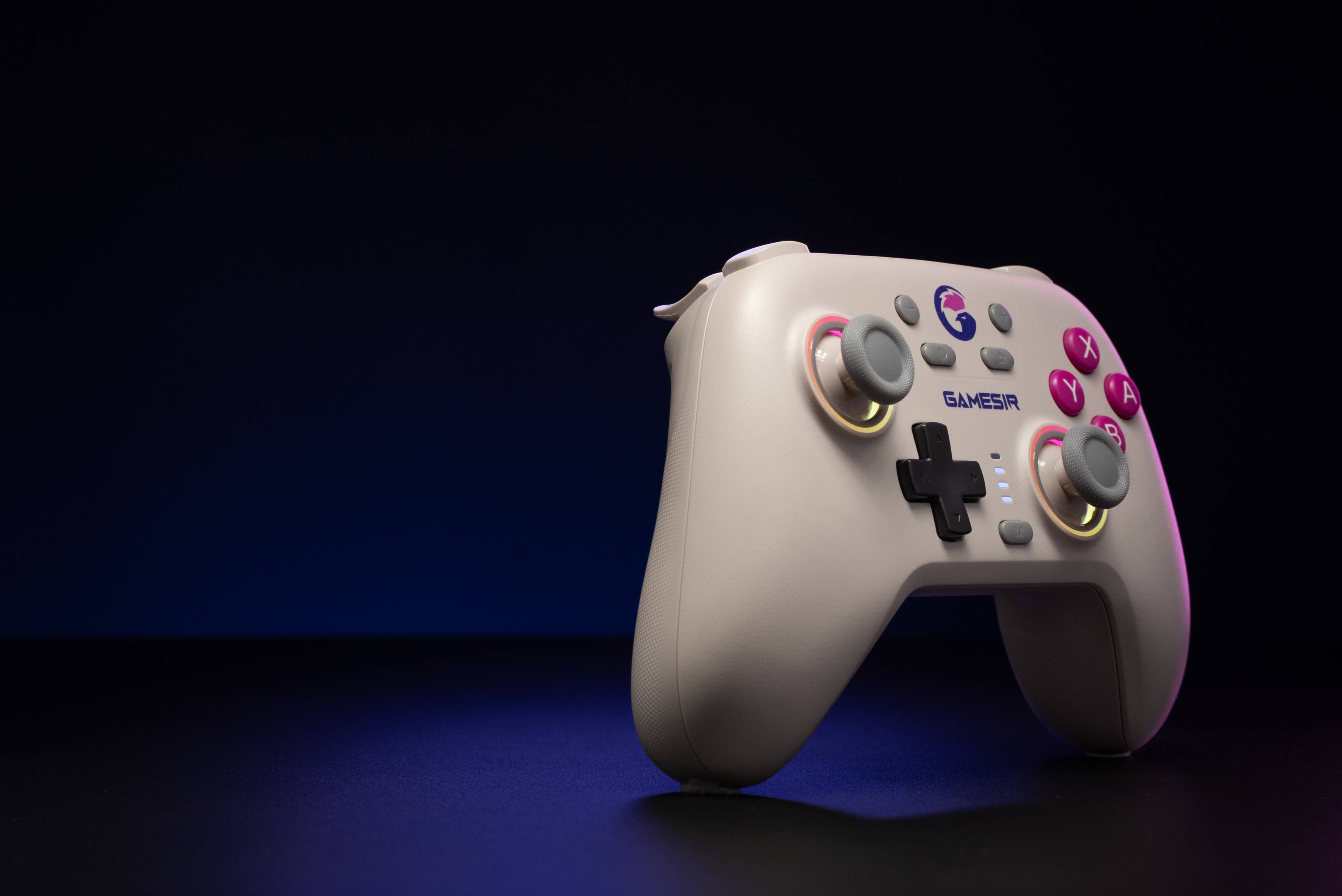 Alt View 23. GameSir - Nova Wireless HD Rumble Controller for Nintendo Switch, PC, Steam with Hall effect Sticks, Motion Control & RBG Lighting - White.