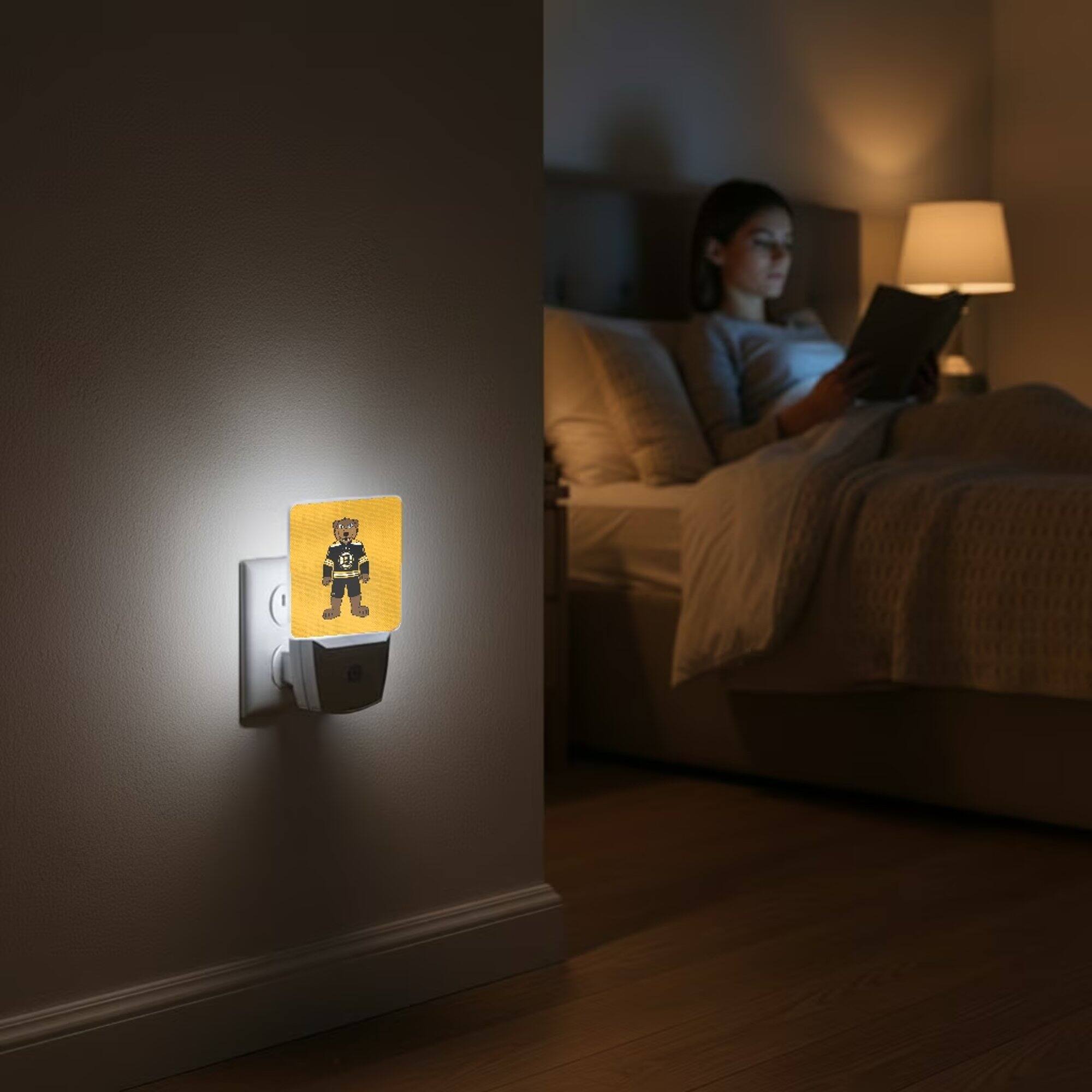 Alt View 3. Keyscaper - 2-Pack Solid Design Mascot Nightlight Set - White.