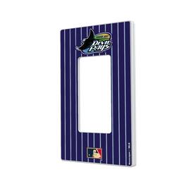 Keyscaper - Tampa Bay Rays 1998-2000 Cooperstown Pinstripe Single Rocker Light Switch Plate - Multicolor