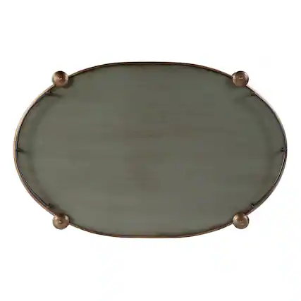 Front. Butler Specialty - 31 in. W Rectangular Wood 2 Tier Bar/Serving Cart on Casters - Pastel Green.