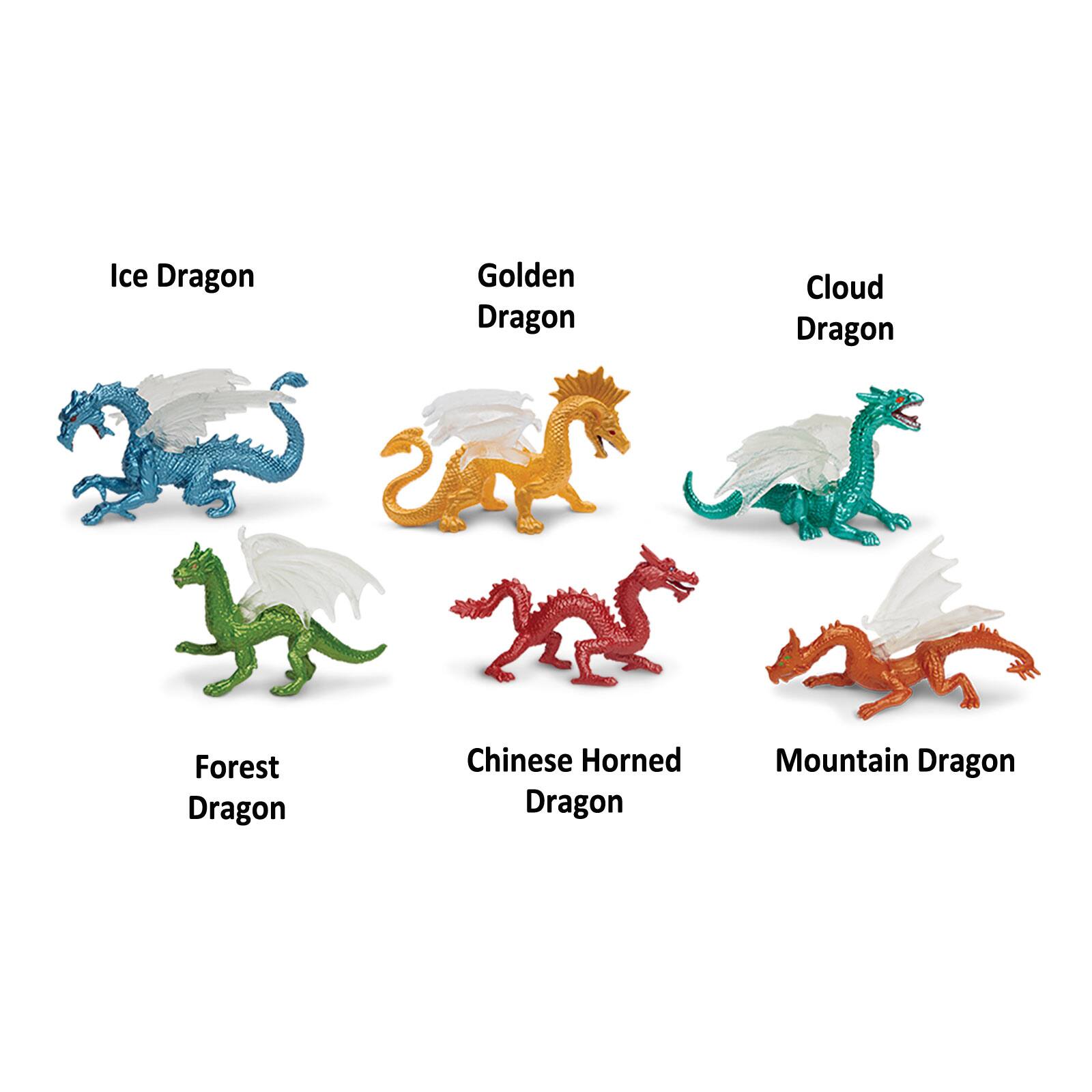 Ice Dragon  
Golden Dragon  
Cloud Dragon  
Forest Dragon  
Chinese Horned Dragon  
Mountain Dragon