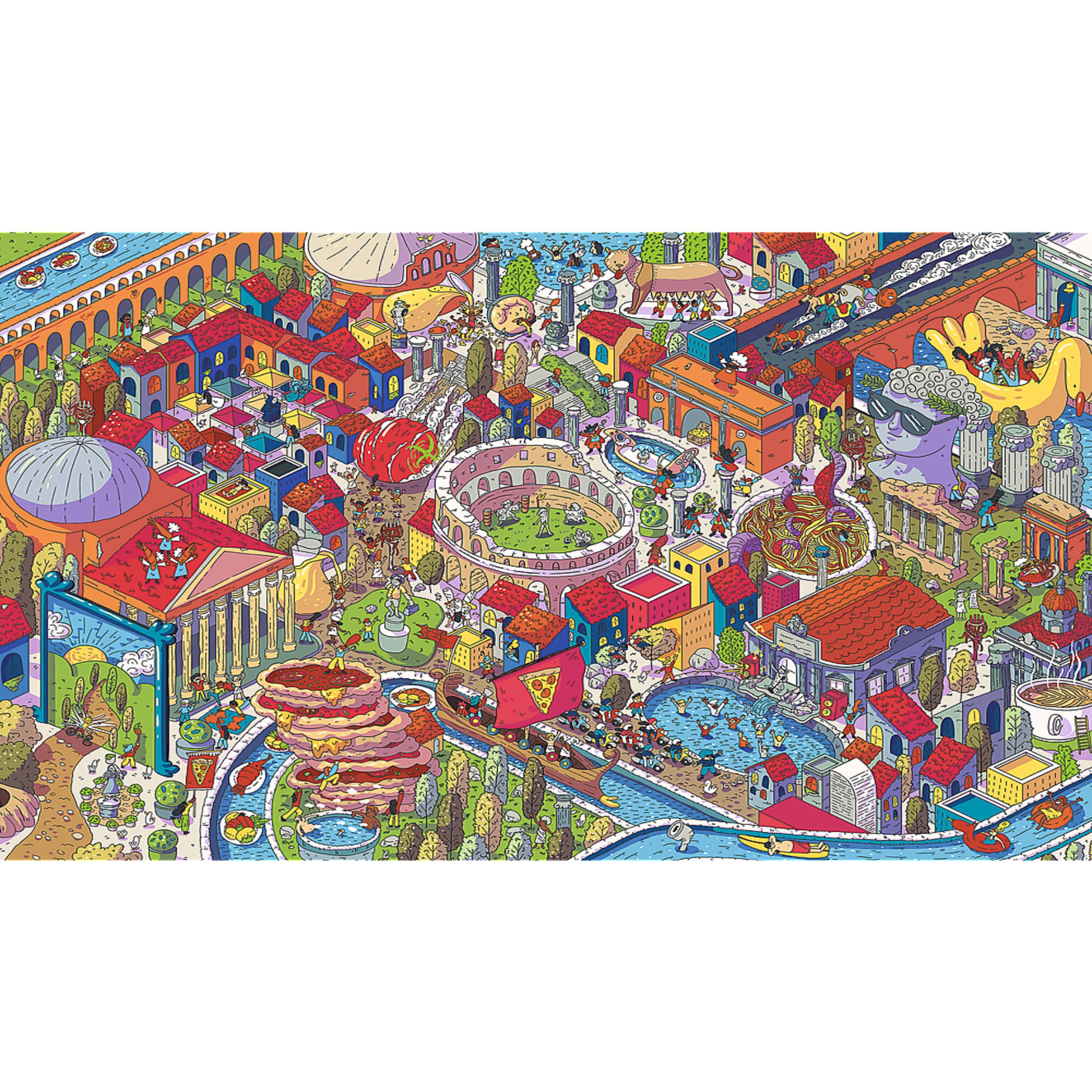 Alt View 1. Trefl - Trefl Prime Eye Spy 1000 Piece Puzzle - Imaginary Cities: Rome.