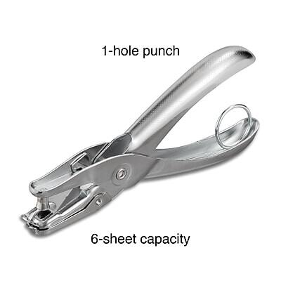 1-hole punch  
6-sheet capacity