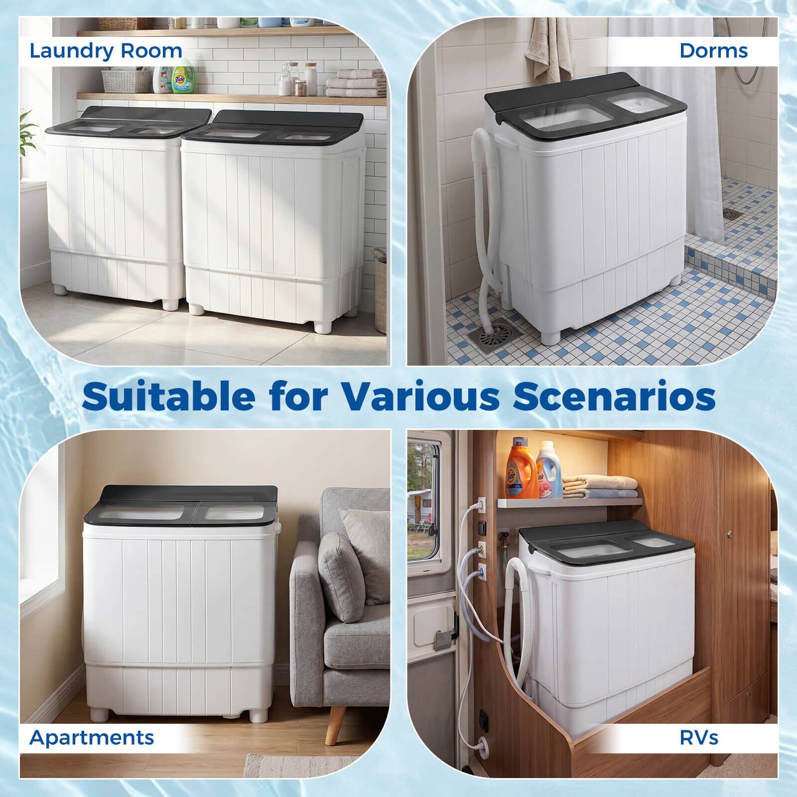 Laundry Room  
Dorms  
Apartments  
RVs  

Suitable for Various Scenarios