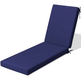 Crestlive Products - Outdoor Patio Chaise Lounge Cushion with Sunbrella - Navy