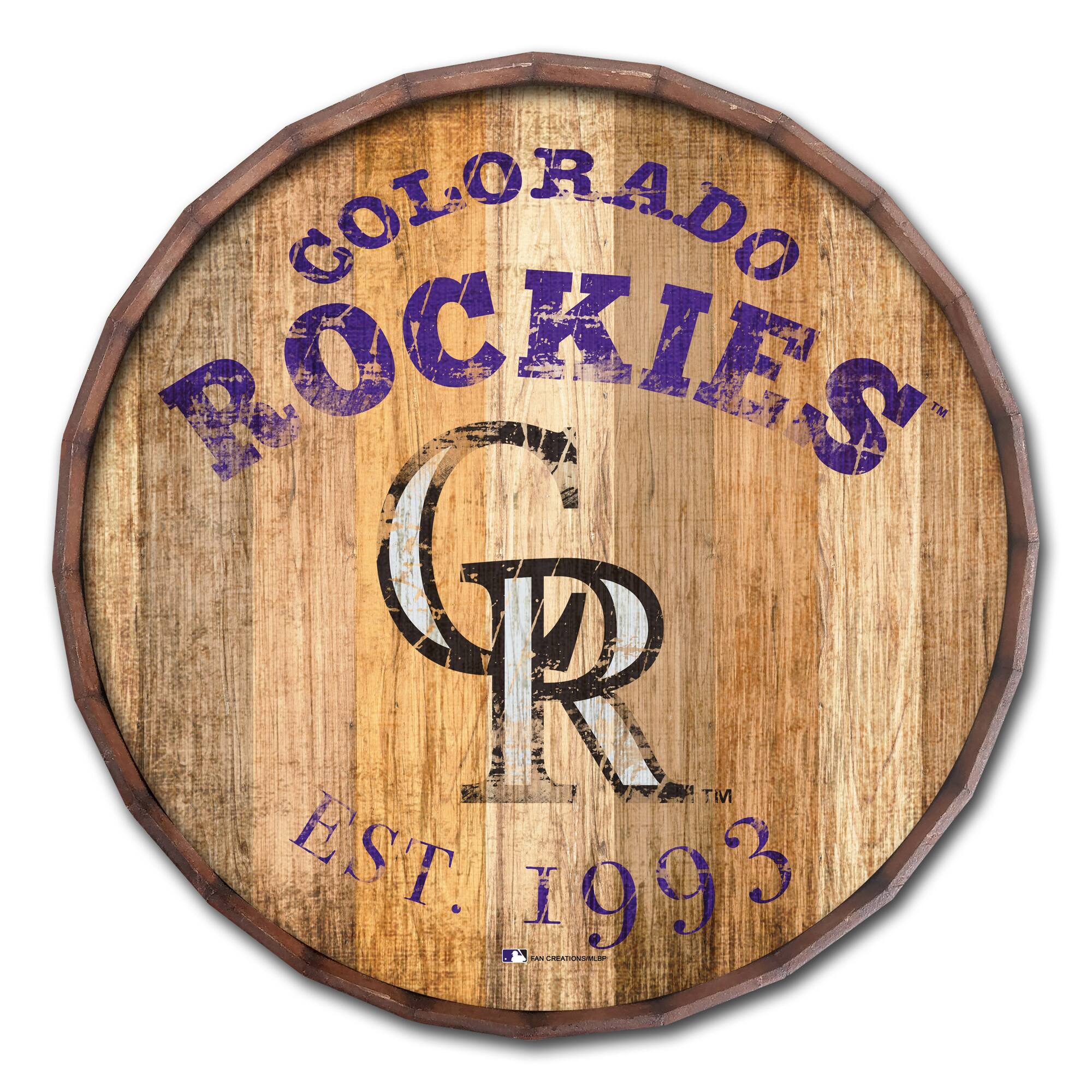 Colorado Rockies 24'' Established Date Barrel Top