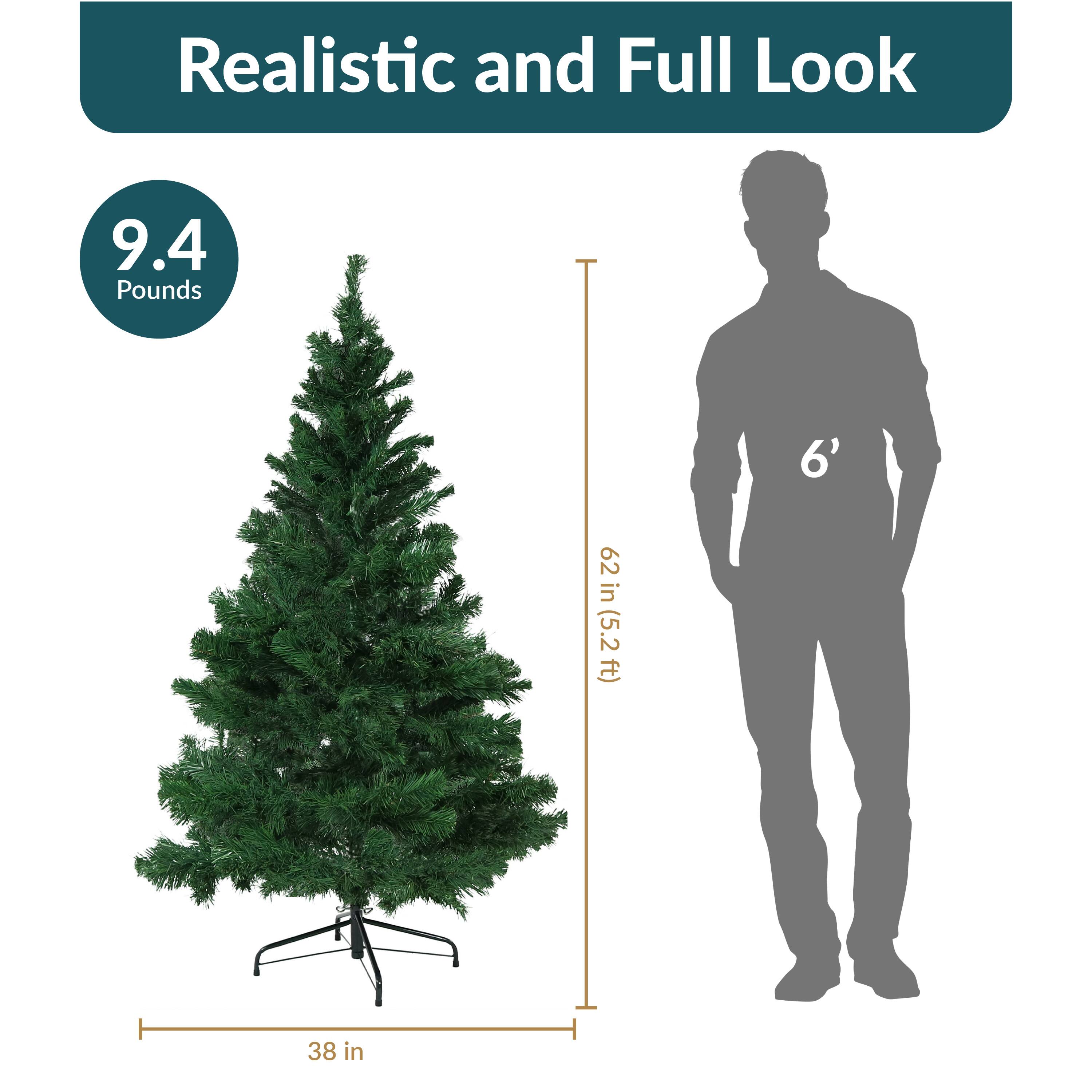 Realistic and Full Look

9.4 Pounds

62 in (5.2 ft)

6' 38 in