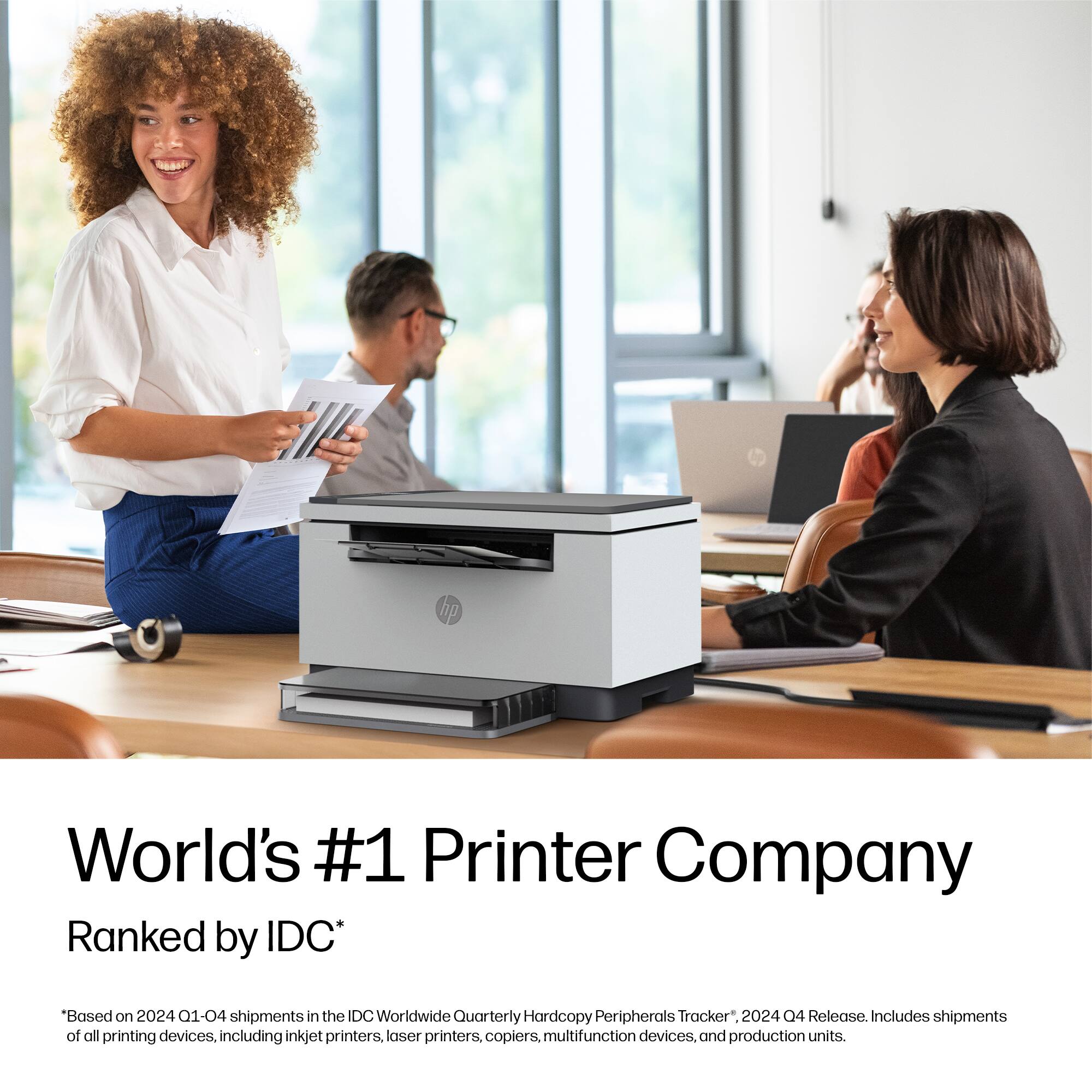 World's #1 Printer Company Ranked by IDC*  
*Based on 2024 Q1-Q4 shipments in the IDC Worldwide Quarterly Hardcopy Peripherals Tracker, 2024 Q4 Release. Includes shipments of all printing devices, including inkjet printers, laser printers, copiers, multifunction devices, and production units.