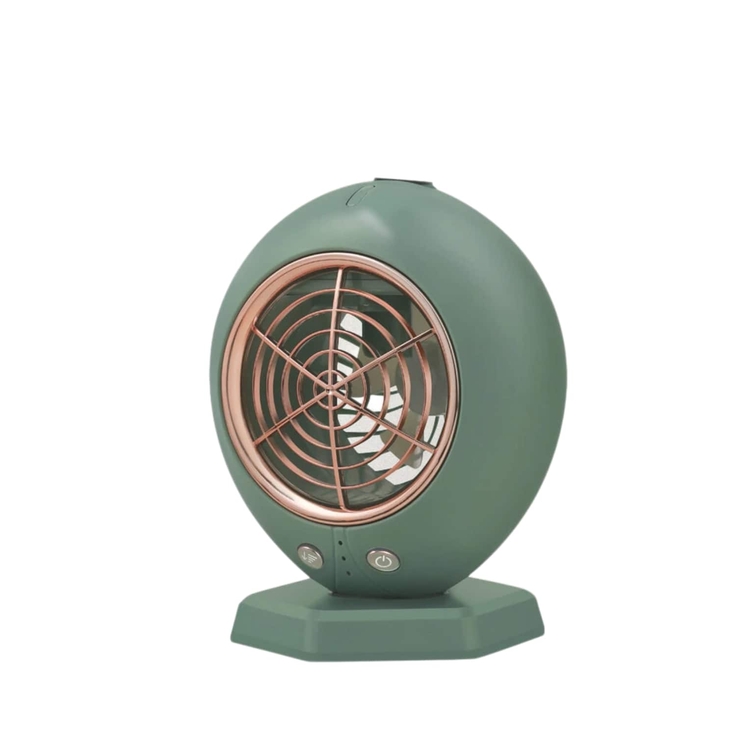 Stock Preferred - Portable Cordless USB Rechargeable Mini AC – Cooling & Humidifying Fan - Green