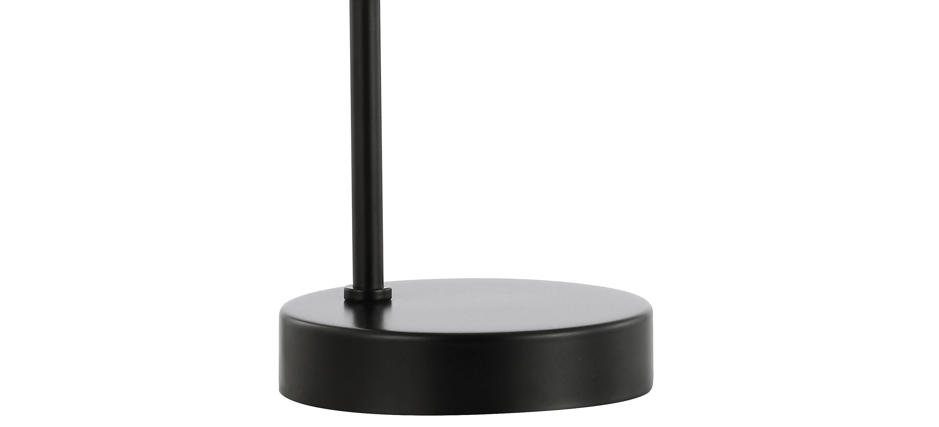 Alt View 7. Jonathan Y - Arco 18.25" Iron/Glass Minimalist Mid-Century Globe LED Table Lamp, Black - Black.