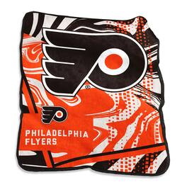 Logo Brands - Philadelphia Flyers 50" x 60" Swirl Raschel Throw Blanket - Multicolor