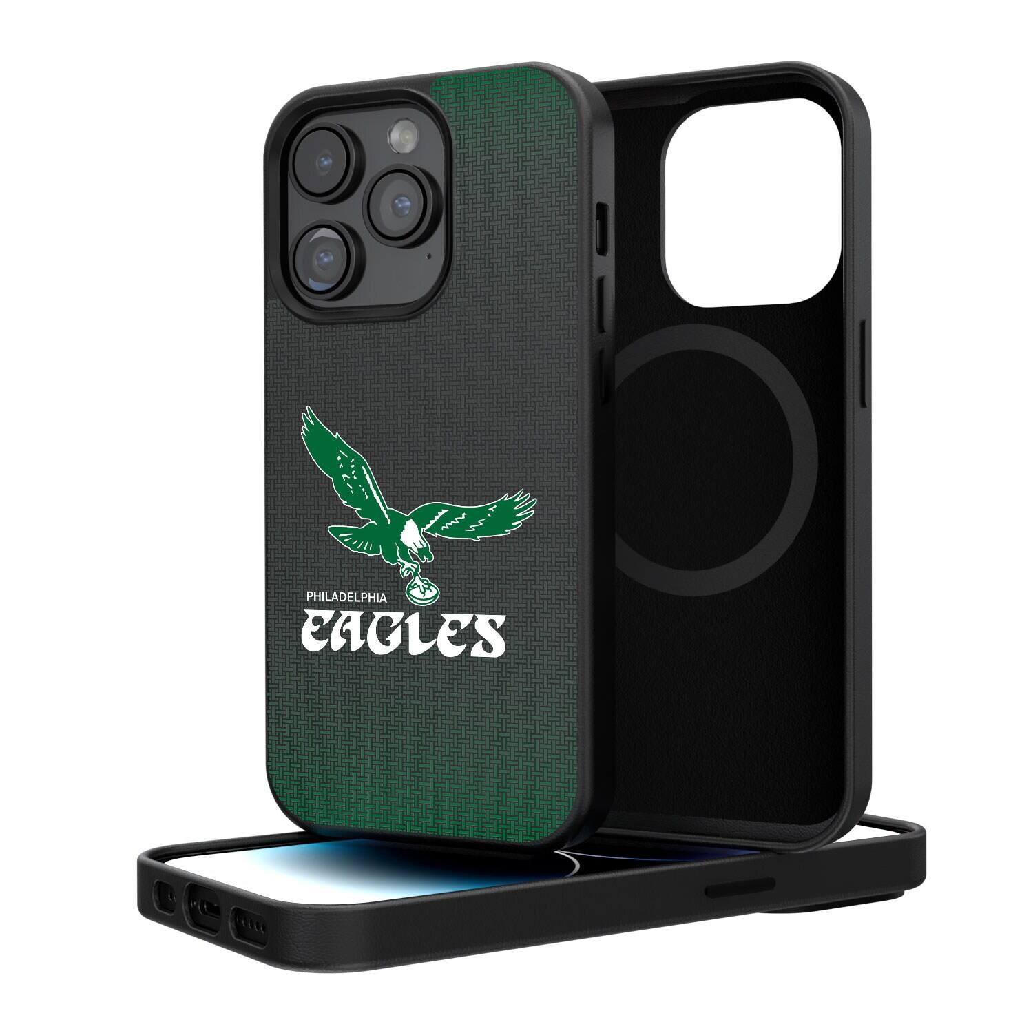 Keyscaper - NFL - Philadelphia Eagles Linen Logo iPhone Magnetic Bump Case - 15 Pro Max - Black price history on PriceWatchPro