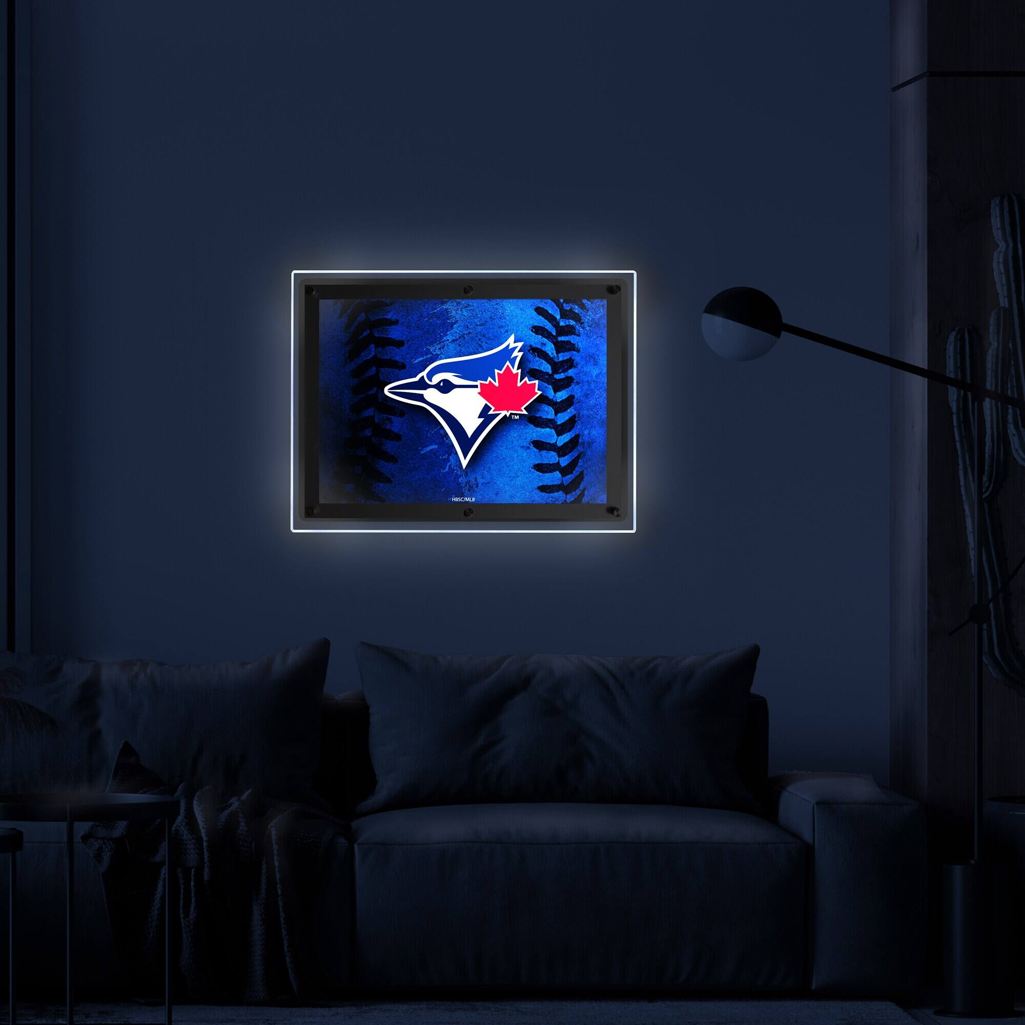 Alt View 2. Holland Bar Stool Co. - Toronto Blue Jays 19" x 14.5" Backlit LED Sign - Multicolor.