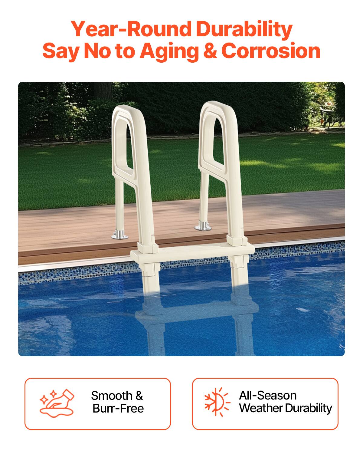 Year-Round Durability  
Say No to Aging & Corrosion  

Smooth & Burr-Free  
All-Season Weather Durability