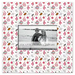 Fan Creations - Ohio State Buckeyes 10'' x 10'' Floral Pattern Frame - Multicolor