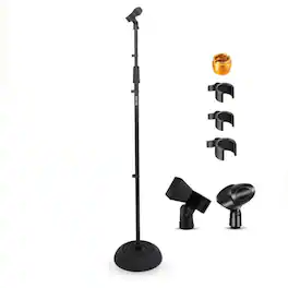 Kitcheniva - Professional Height Adjustable Mic Stand Floor Pedestal For Stage And Studio Performance