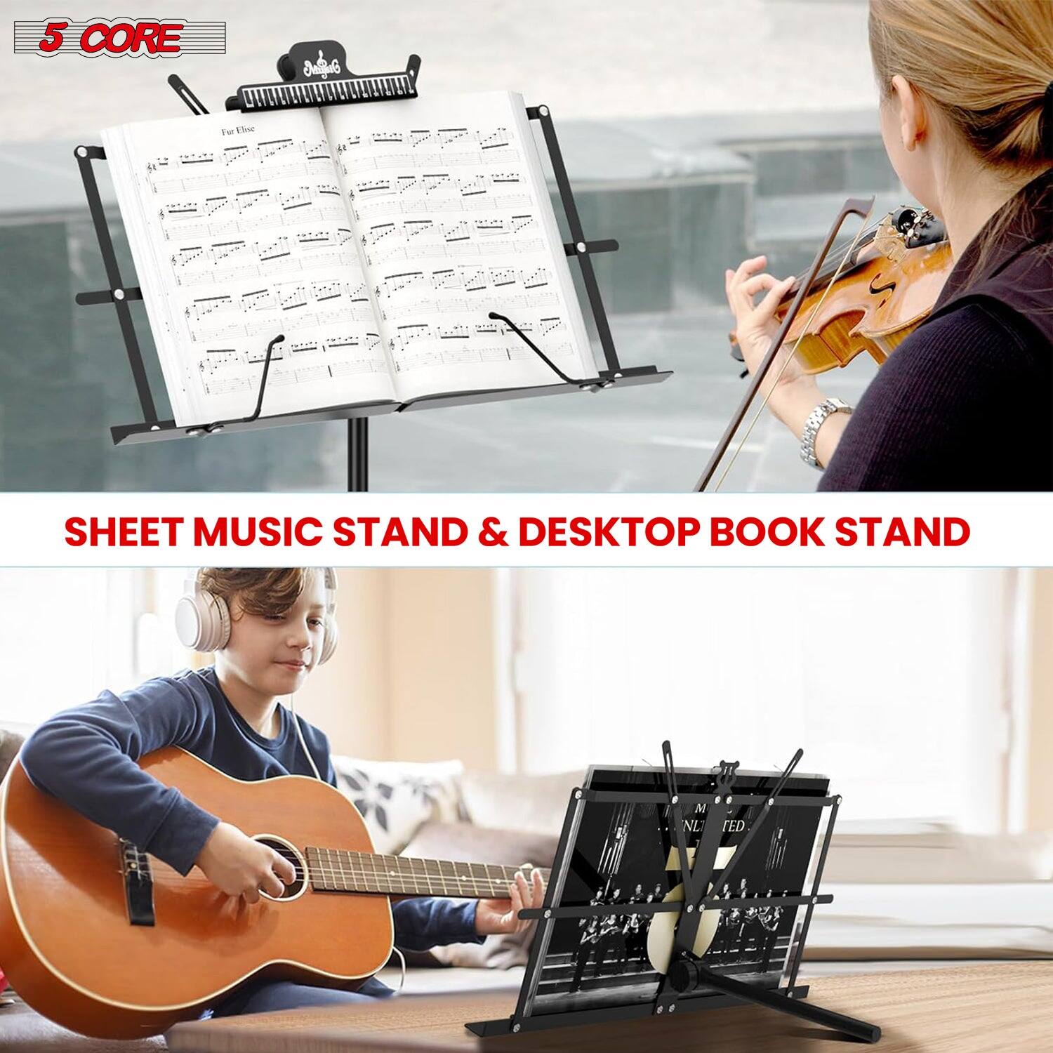 5 CORE

SHEET MUSIC STAND & DESKTOP BOOK STAND