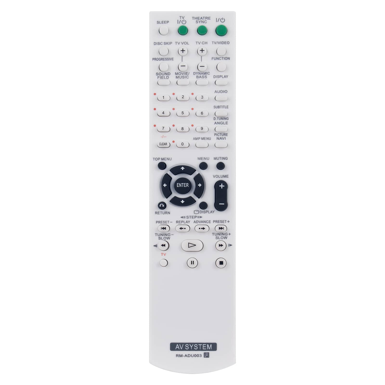 ZdalaMit - New RM-ADU003 Replacement Remote Control Compatible with Sony Home Theater AV System