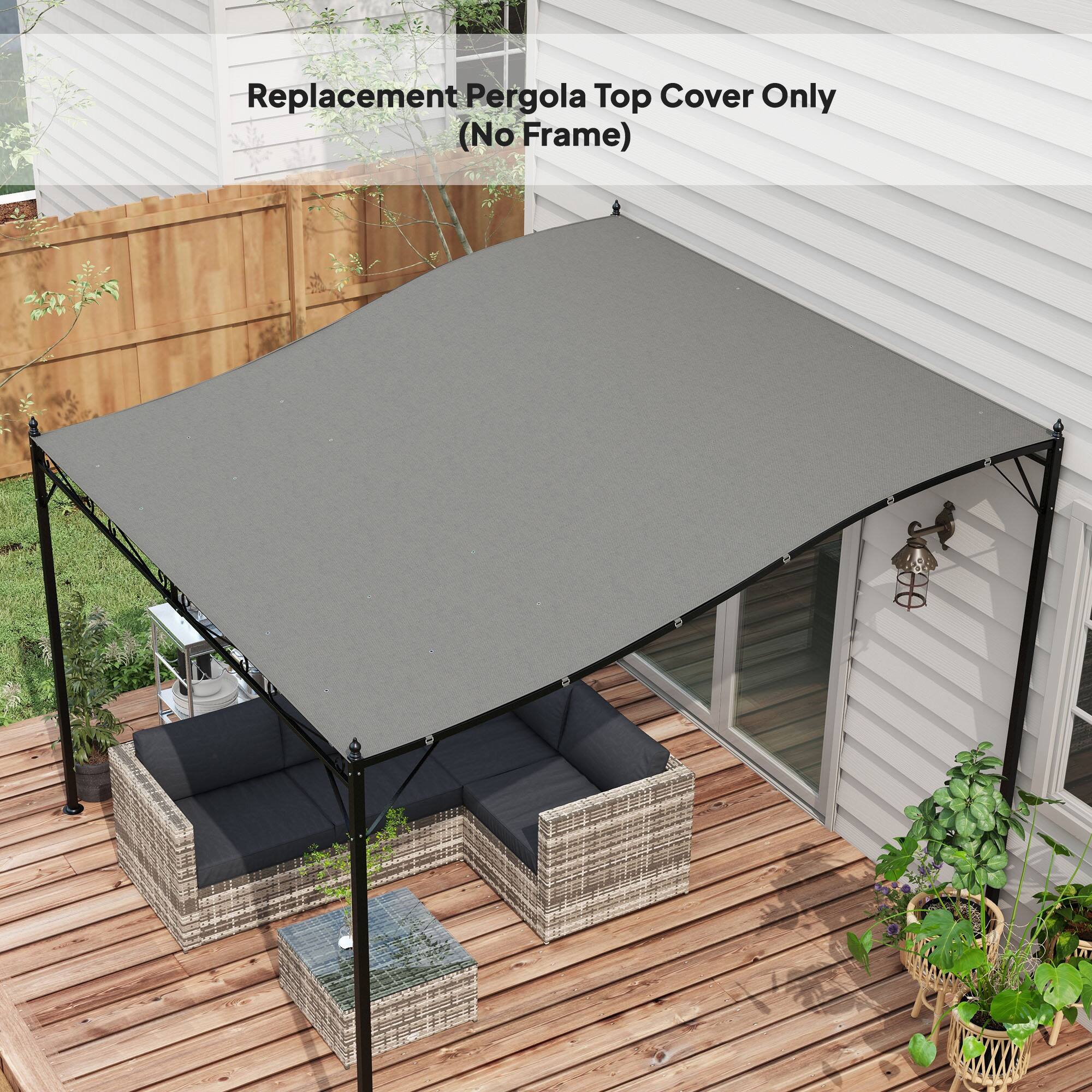 Replacement Pergola Top Cover Only (No Frame)