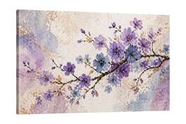 FC Design - Large Canvas 24x36" Floral Branch Botanical Art Painting Modern Elegant Wall Décor - MultiColor