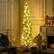 Alt View 1. Homcom - Pre-Lit Slim Noble Fir Artificial Pencil Christmas Tree, 170 Warm White LEDs, 390 Tips - green.