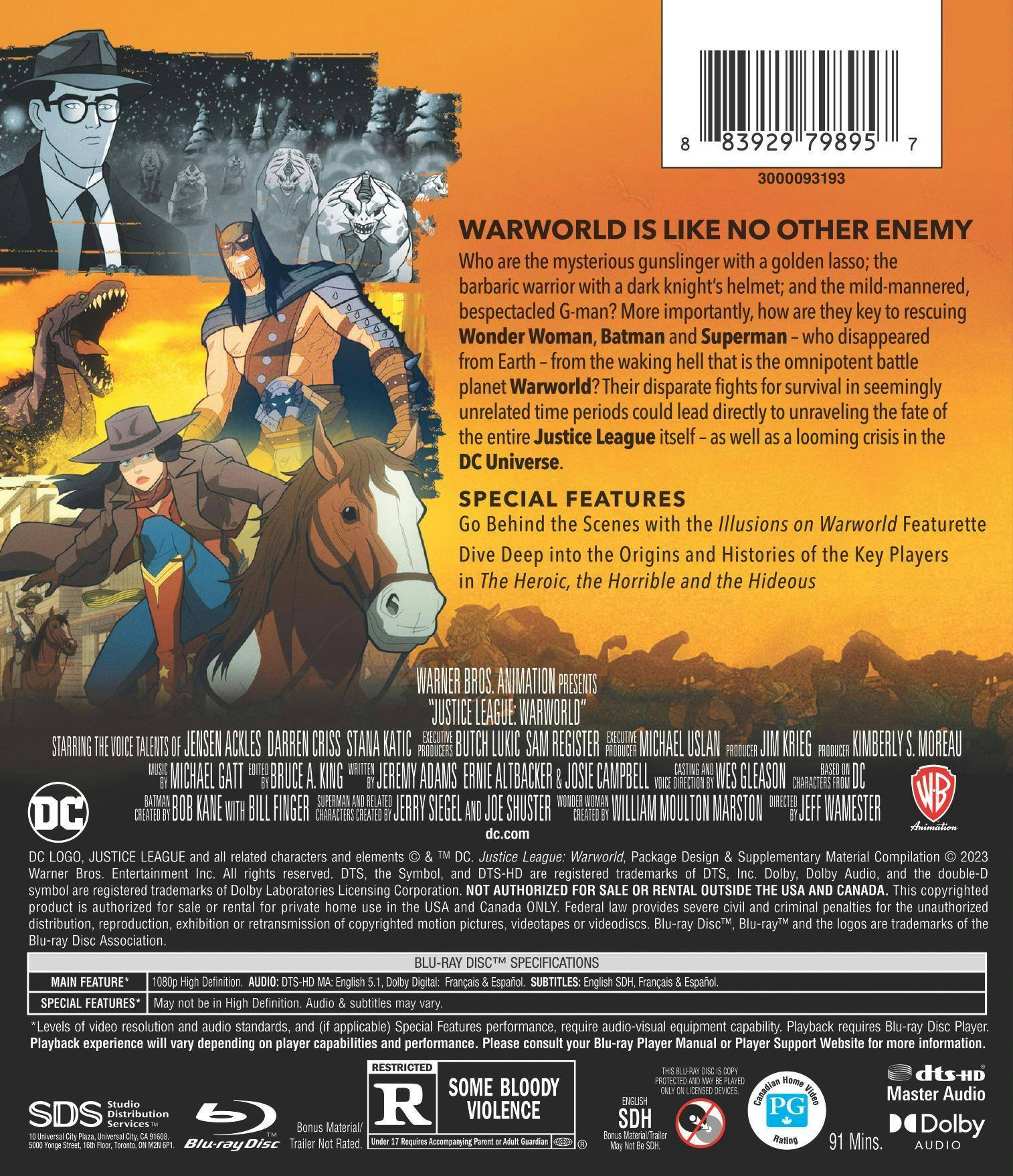 Back. Justice League: Warworld [Blu-ray].