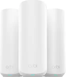 NETGEAR - Orbi 370 Series BE5000 Dual-Band Mesh Wi-Fi 7 System (3-pack) - White