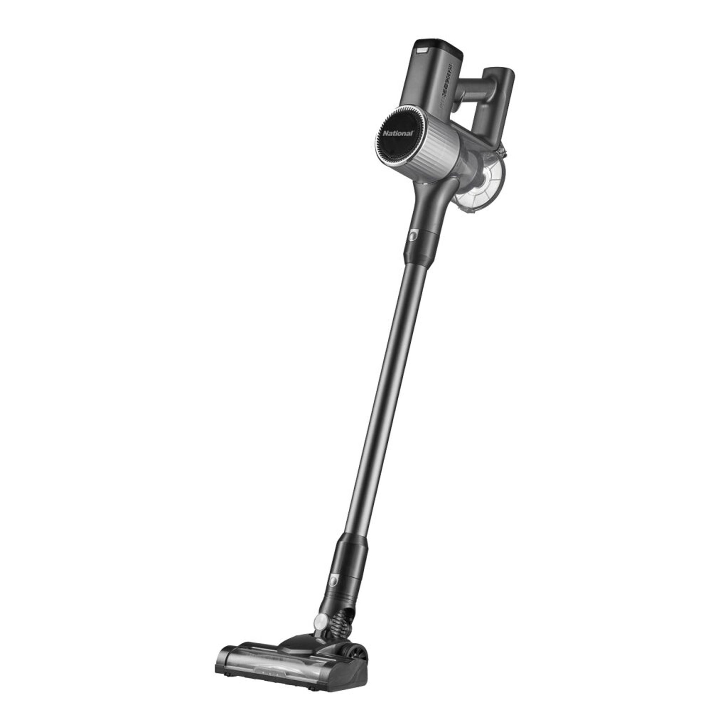 Front. National - National 2-in-1 Cordless Upright and Handheld Vacuum Cleaner in Grey - Grey.