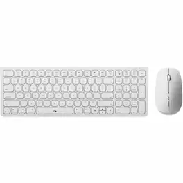 Alogic - Echelon USB-C Rechargeable Wireless Mouse and Compact Keyboard For Mac - USB Type A Wireless Bluetooth/RF 5.0 - White