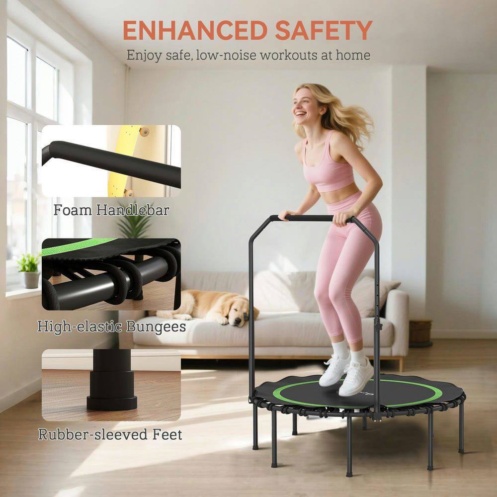 ENHANCED SAFETY  
Enjoy safe, low-noise workouts at home  

- Foam Handlebar  
- High-elastic Bungees  
- Rubber-sleeved Feet