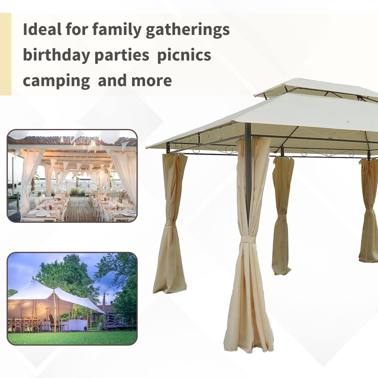 Ideal for family gatherings, birthday parties, picnics, camping and more.