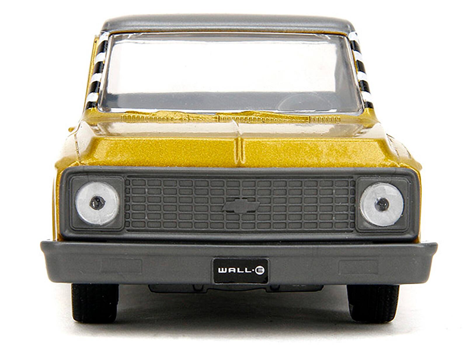 Alt View 5. Jada - 1972 Chevrolet Cheyenne Pickup Truck Gold Metallic with Gray Top "Wall-E" (2008) Movie 1/32 Diecast Car Model by Jada - Multicolor.