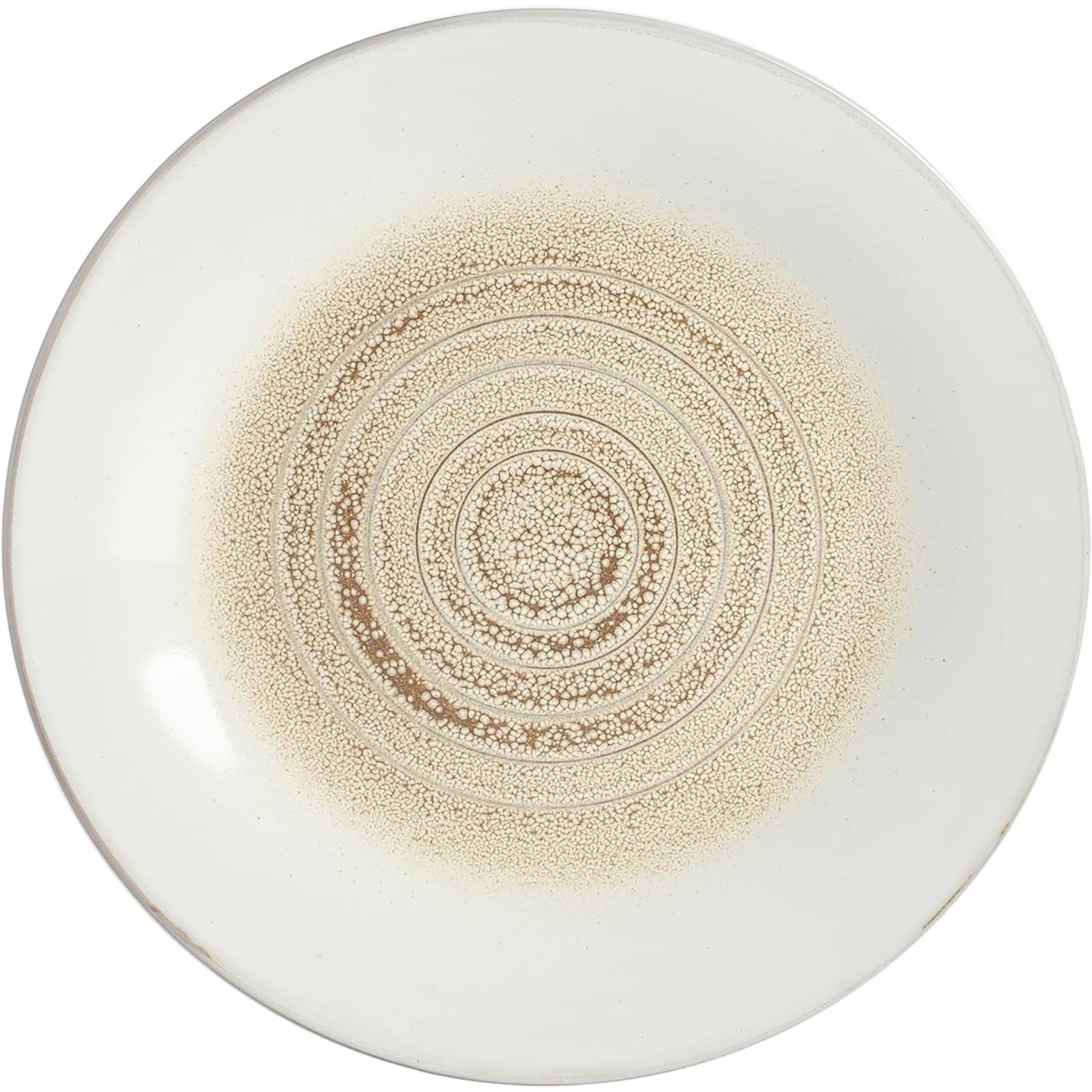 Alt View 3. Gibson - Gibson Elite Spiral Embossed 16 Piece Stoneware Dinnerware Set in Taupe - Taupe.
