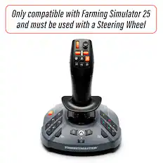 Only compatible with Farming Simulator 25 and must be used with a Steering Wheel