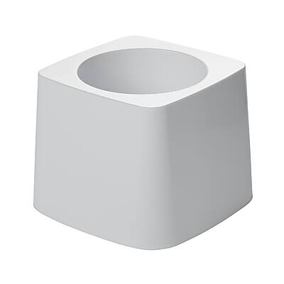 Front. RubberMaid - Rubbermaid Commercial Toilet Brush Holder, White (FG631100WHT) - White.