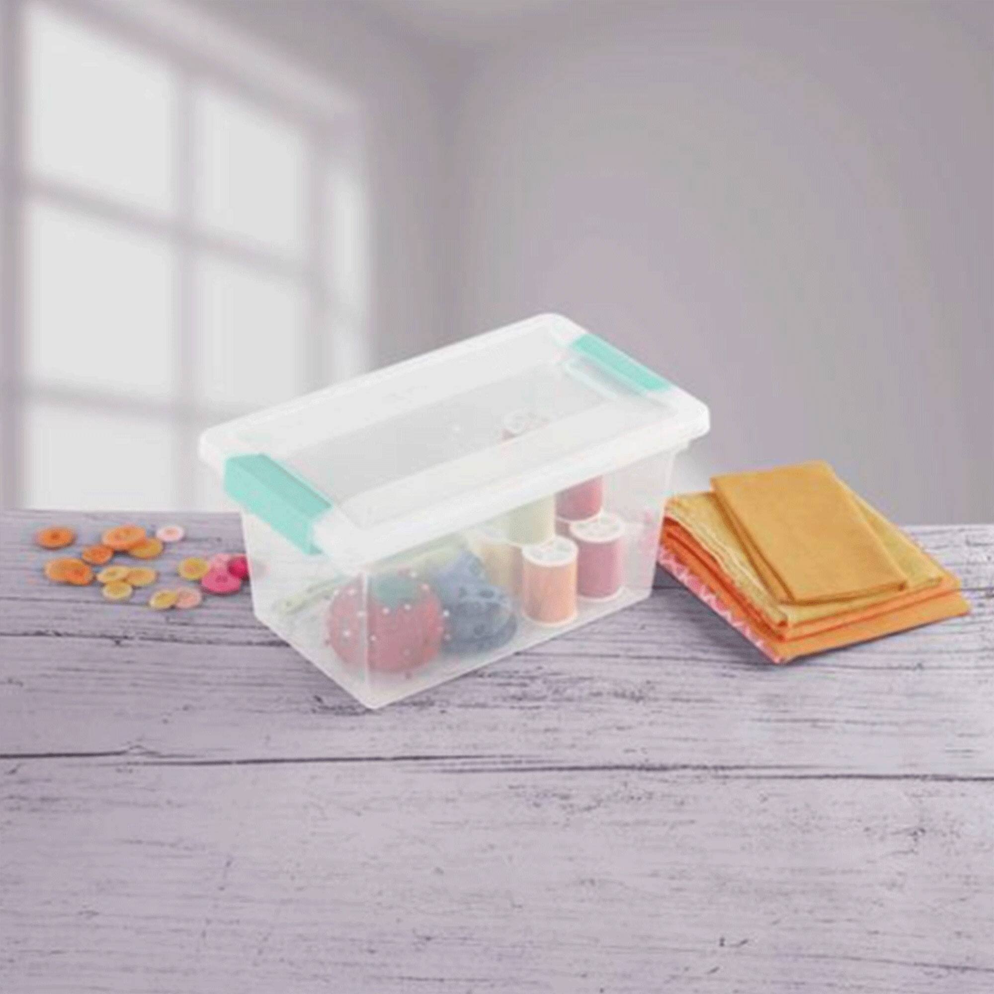 Alt View 8. Sterilite - Sterilite 27 Quart Stackable Storage Box, 6 Pack, & Medium File Clip Box, 4 Pack.