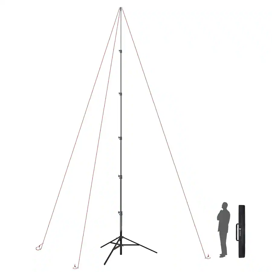 Best Camera Rope RAUBAY 24′ Tall Tripod Light Stand TT730 Pro Sky High Heavy Duty Sports ...