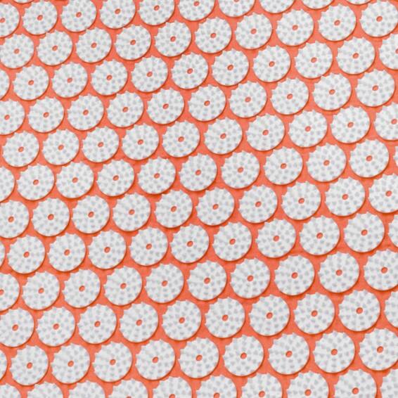 Back. Sorbus - Sivan Acupressure Mat and Pillow Set for Stress, Back & Neck Pain, Acupuncture, Muscle Relaxation, Sciatica, Meditation - Orange white.