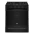 Whirlpool - 30 in. Wide 5 burners 5.0 cu. ft. Slide-In Gas Range with Air Cooking Technology - Black