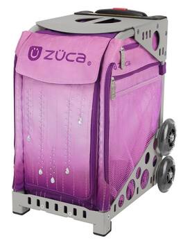 Zuca - Velvet Rain Sport Insert Bag and Frame with Flashing Wheels - Gray
