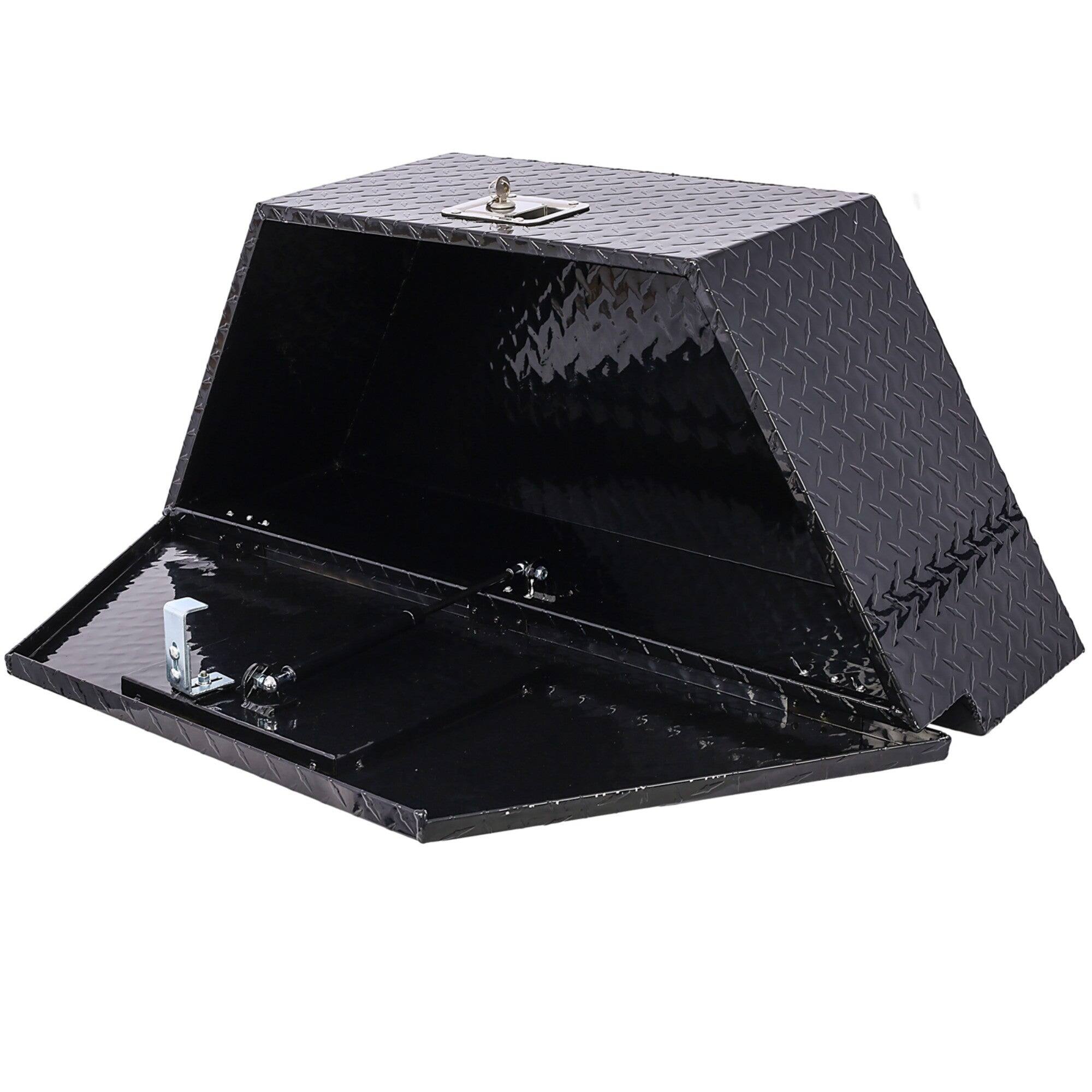 Alt View 2. Boyel Living - Black 39x16.5x11.8-Inch Aluminum Heavy-Duty Truck Bed Underbody Tool Box.