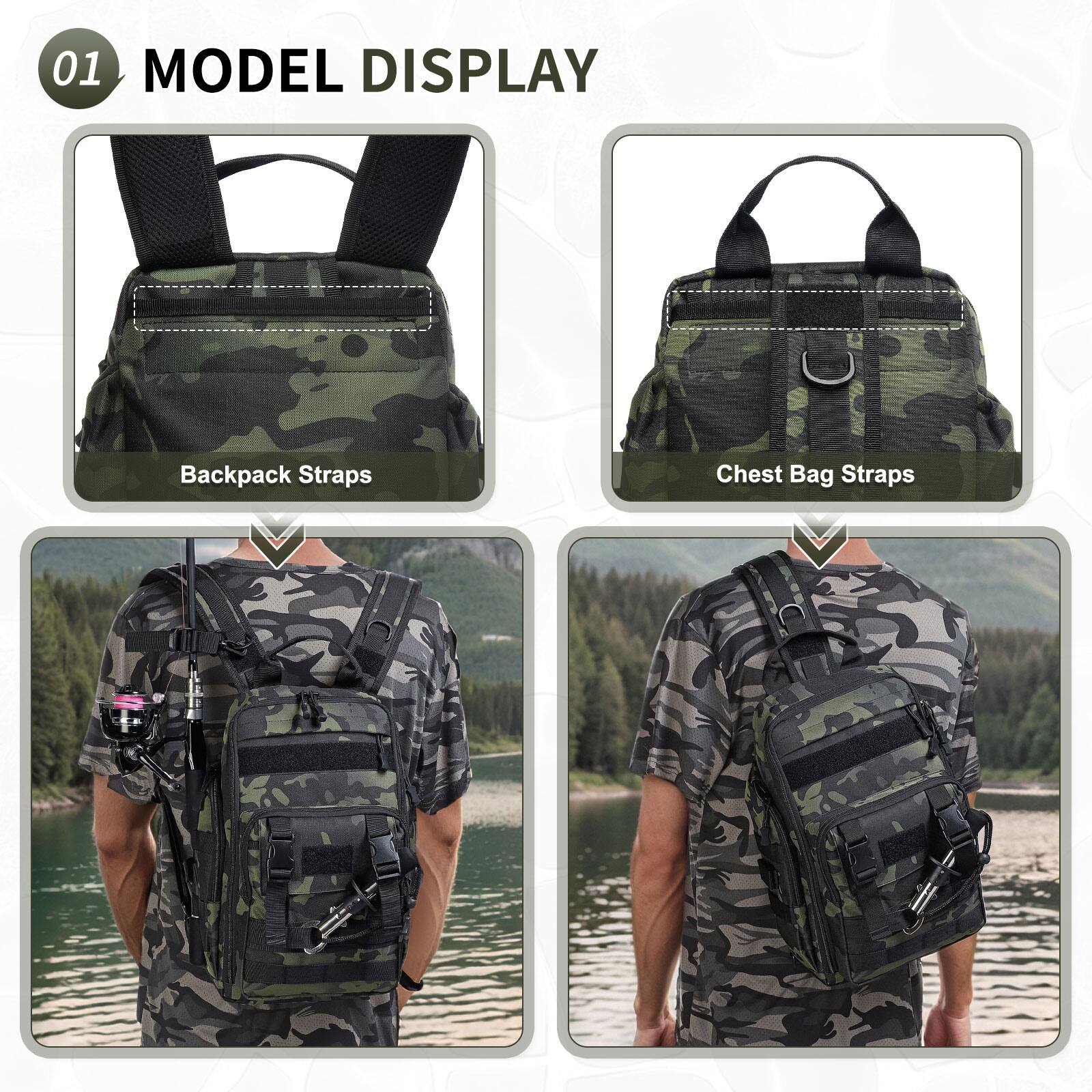 01 MODEL DISPLAY

Backpack Straps

Chest Bag Straps